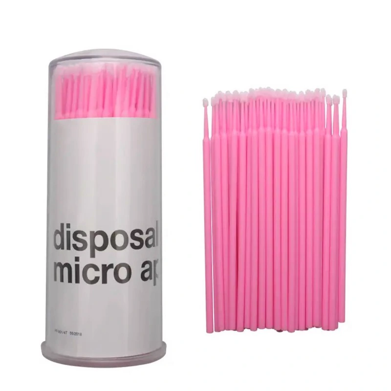 Mikrobürstchen für Lash & Brow Artists (100 Stk.) — Fusselfreie Einweg Microbrush Applicators für Wimpernverlängerung & Augenbrauen – Bild 2